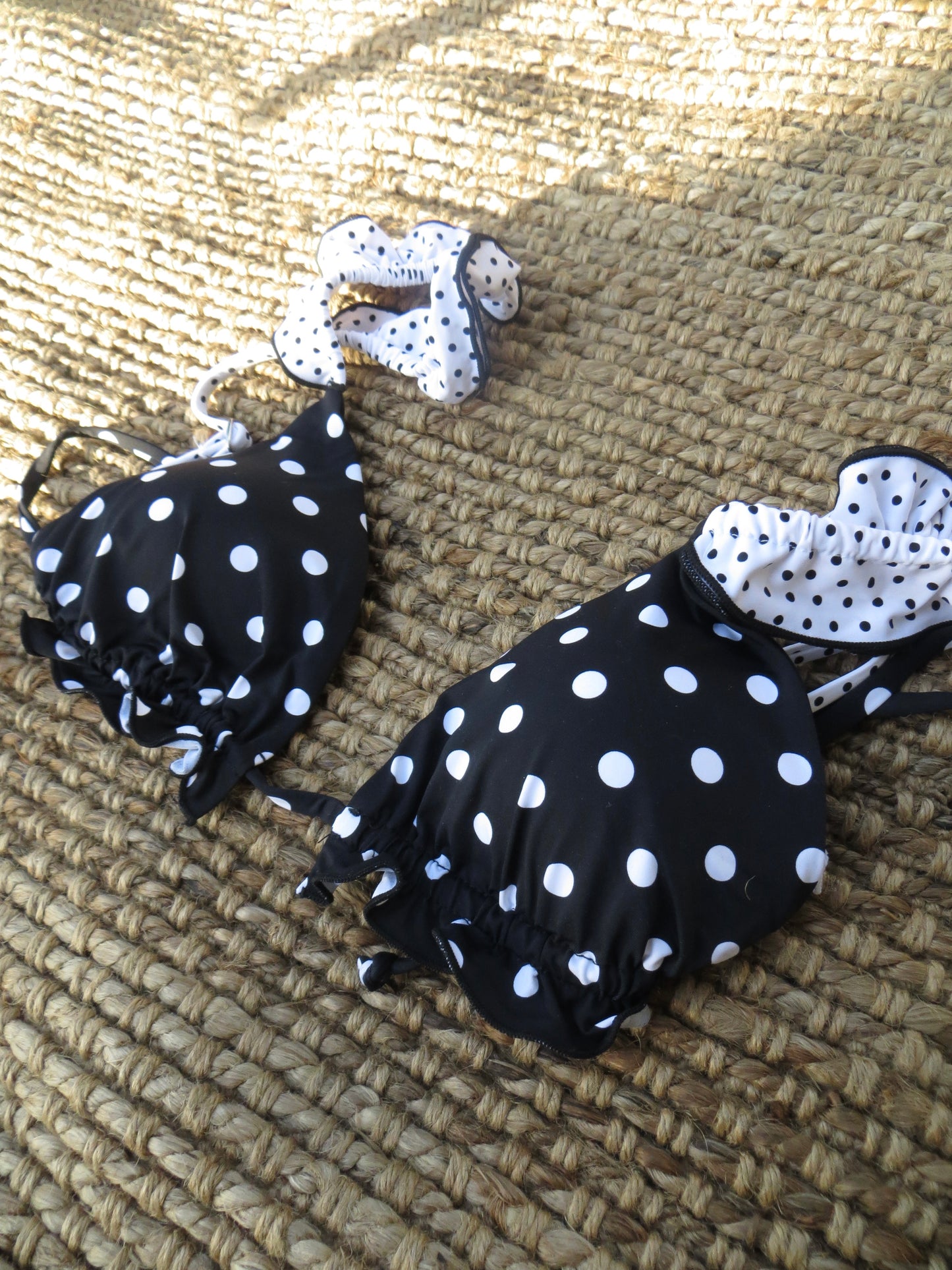 Polka Dot Ruffle Top